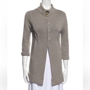 VINCE - Mock Neck Cardigan